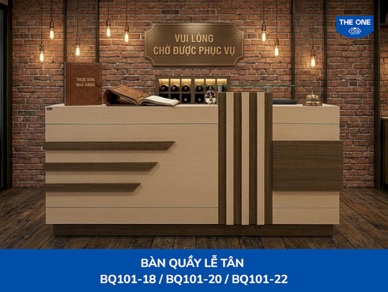 Quầy lễ tân mang đến sự chuyên nghiệp cho không gian spa