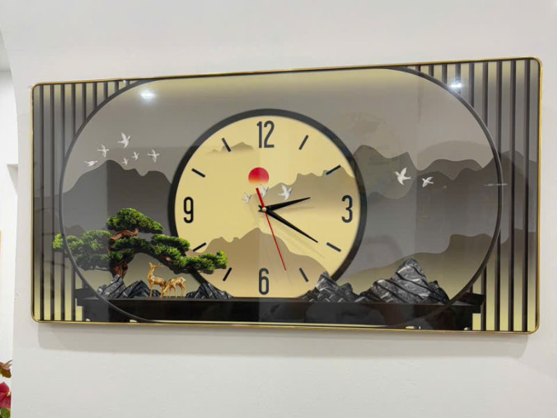 Đồng hồ nghệ thuật là điểm nhấn lịch lãm cho căn nhà. (Nguồn: Internet)