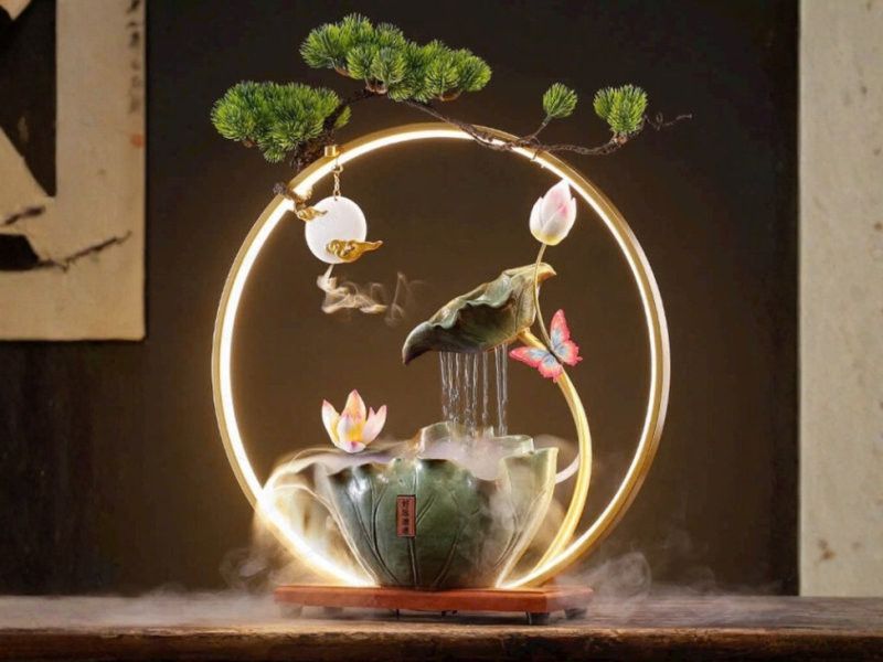 Thác nước mini điều hòa sinh khí cho căn hộ hiện đại. (Nguồn: Internet)