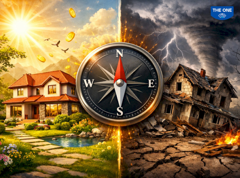 Hướng nhà có thể ảnh hưởng đến vận khí và sự ổn định lâu dài của ngôi nhà