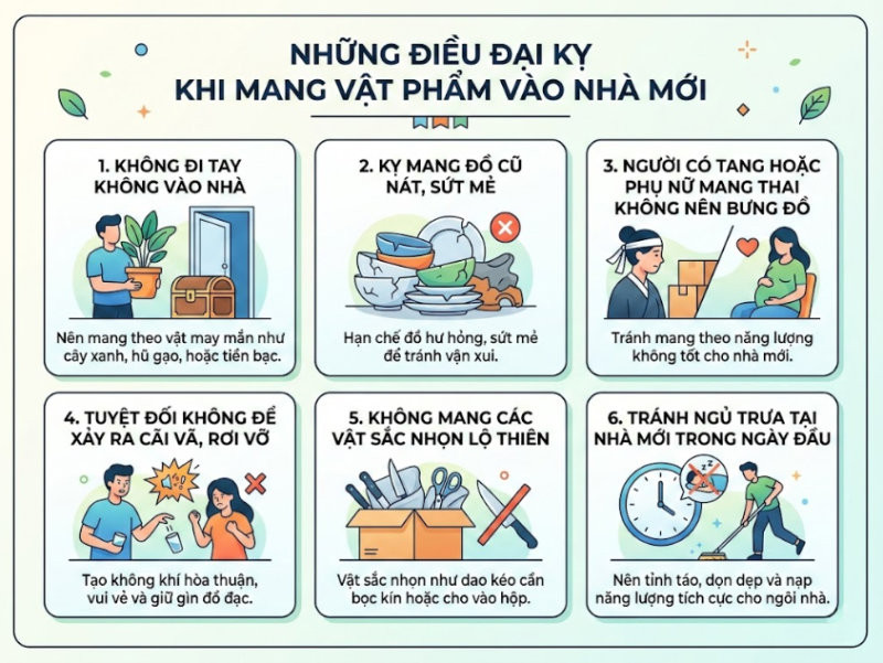 Tuân thủ các quy tắc cấm kỵ giúp bảo vệ vận khí và bình an cho gia đạo.