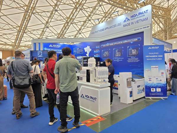 Điện máy Gia dụng Hòa Phát thúc đẩy xuất khẩu tại triển lãm quốc tế Vienam Expo 2026