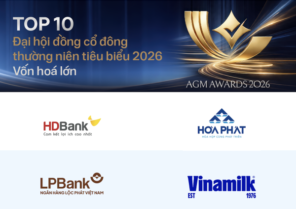Top 10 Đại hội đồng cổ đông thường niên tiêu biểu năm 2026 vinh danh Hòa Phát