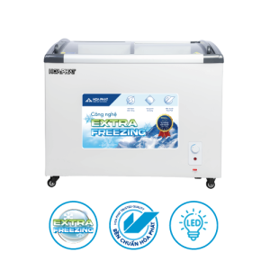 Tủ đông mặt kính trưng bày Hòa Phát HSF AD6280.C 280 lít