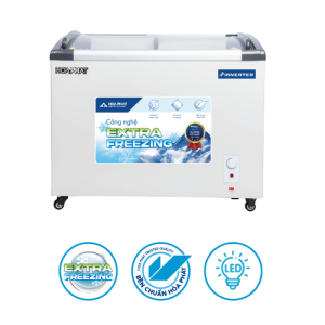 Tủ đông mặt kính trưng bày Hòa Phát Inverter HSF AD8280.C 280 lít