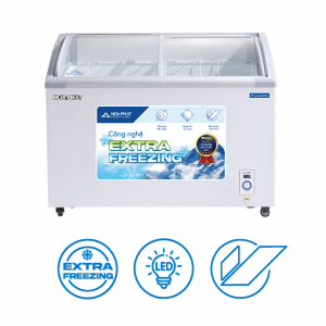 Tủ đông mặt kính trưng bày Hòa Phát Inverter HSF AD8451.C1 451 lít