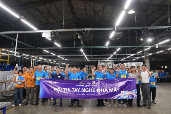 NÂNG CAO TAY NGHỀ QUA HỘI THI "KỸ NĂNG TỎA SÁNG 2026" TẠI NHÀ MÁY HƯNG YÊN