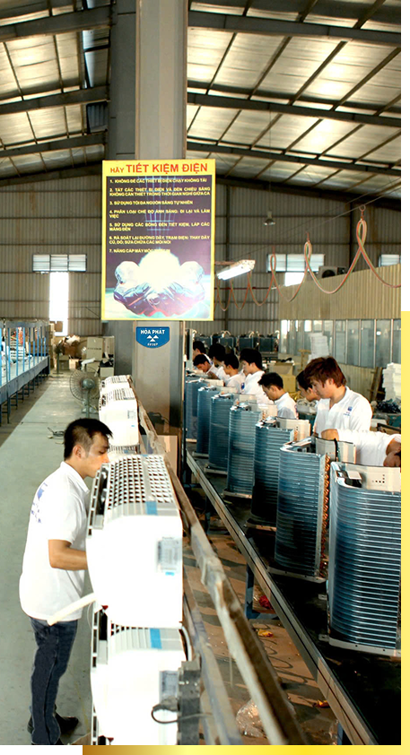 dưới sự chỉ đạo của Chủ tịch Trần Đình Long, tổ dự án nghiên cứu và sản xuất điều hòa tại thị trường Việt Nam được thành lập