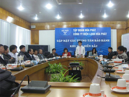 Điện lạnh Hòa Phát gặp mặt các Trung tâm bảo hành phía Bắc