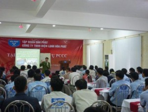 Điện lạnh Hòa Phát tập huấn phòng cháy chữa cháy