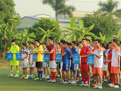 Khai mạc giải bóng đá ống thép Hòa Phát khu vực phía Bắc lần thứ 3