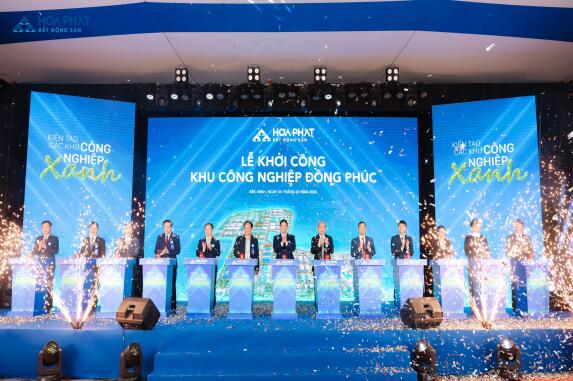 Hòa Phát khởi công dự án Khu công nghiệp Đồng Phúc quy mô gần 355 ha tại Bắc Ninh